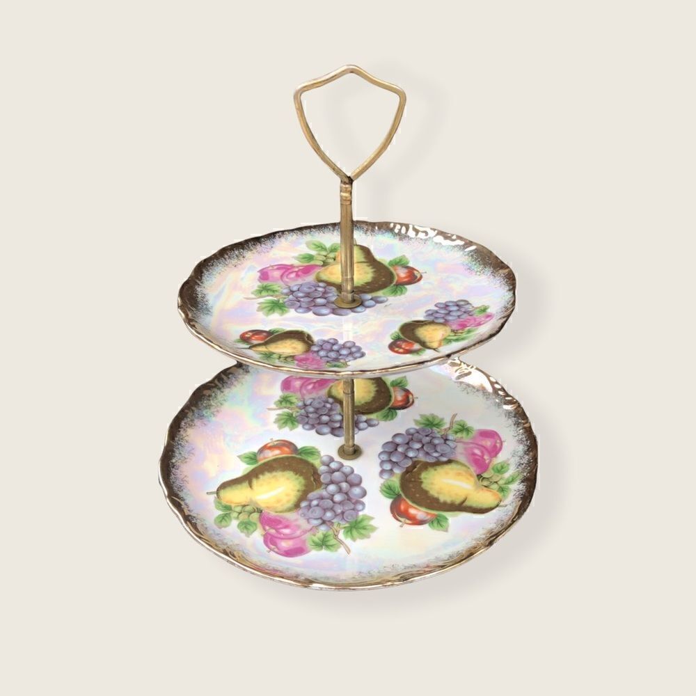 VINTAGE Tea Tier/ Dessert, Cheese Tray/ Jewelry Holder